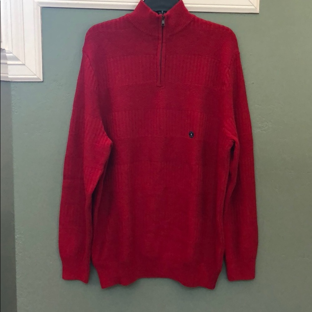 Chaps Classic-Fit Quarter-Zip Mockneck Sweater